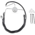 Drag Specialties 1741-2522 Extended Length Black Vinyl Brake Line Kit +4