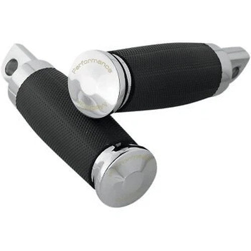 Performance Machine (PM) 0035-0083-CH Rubber & Chrome Contour Footpeg