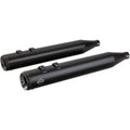 S&S Black 4" Grand National Slip-On Mufflers for Harley Touring & Trike 95-16