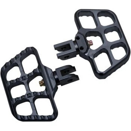 Joker Machine 08-644-6B Black Mini Serrated Floorboards for M8 Softail Driver