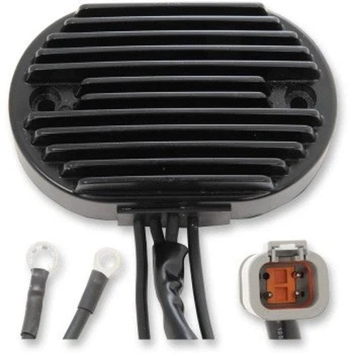 Drag Specialties 2112-0808 Black Solid-State Regulator for 01-06 Softail