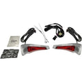 Custom Dynamics Chrome Red Sequential Tour Pak Seat Back Rest LED Lights for Cvo