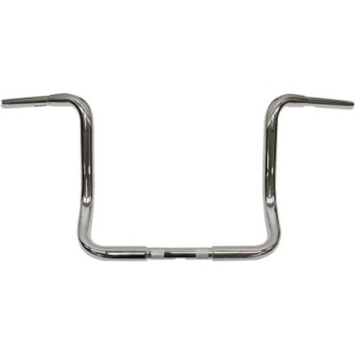 LA Choppers Chrome 1 1/4" Ape Hanger Handlebars 12" Harley Batwing Fairing Flht