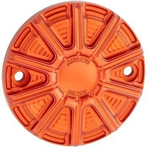 Arlen Ness 700-013 Orange 10-Gauge Timer / Points Cover for Harley M8 17-25