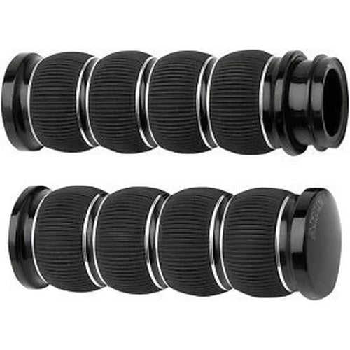Arlen Ness 07-315 Black Fusion Ring Leader Hand Grips for Harley Electronic Tbw