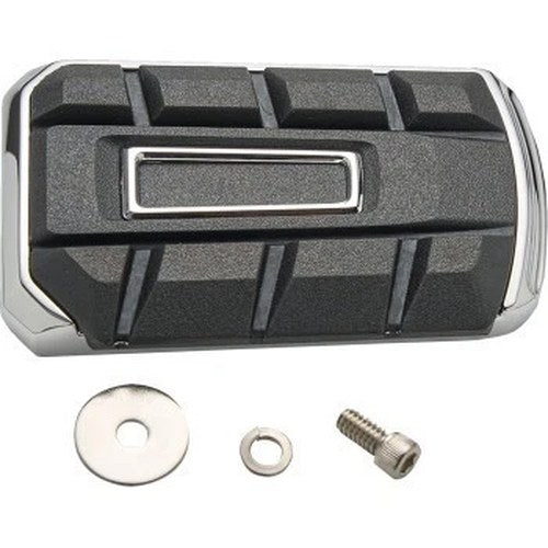 Ciro 61500 Chrome Chicane Brake Pedal Pad for 99-24 Harley Touring