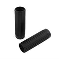 V-Twin 28-0156 Black Replica Rib Style Hand Grip Set for 1" Harley