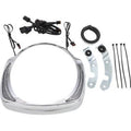 Ciro 45205 Chrome LED Fang Headlight Bezel for 14-21 FLHT/FLHX/FLHTCUTG