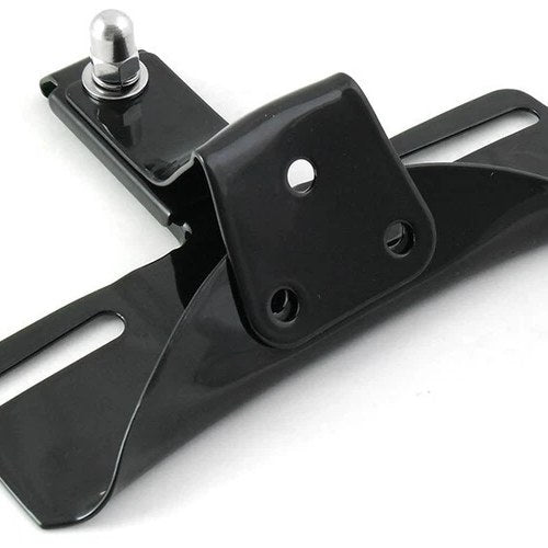 V-Twin 31-0086 Black 3-Bolt License Plate Frame Bracket for Harley