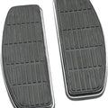 Drag Specialties DS-254411 Chrome & Rubber Driver Floorboards for Harley