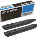 Drag Specialties 1801-1184 Black 3.5" Slash Down Slip On Mufflers 95-16 Touring
