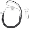 Drag Specialties 1741-2516 Extended Length Black Vinyl Brake Line Kit +4"