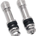 Drag Specialties 0360-0009 Chrome Metal Valve Stems for 0.24" Rim Hole Tubeless