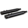 S&S Black 4" Grand National Slip-On Mufflers for Harley M8 Touring 17-24