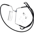 Drag Specialties 1741-3982 Extended Length Black Vinyl Brake Line Kit +8"