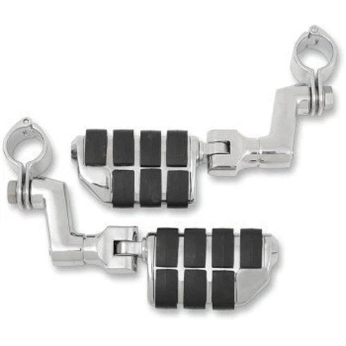 Kuryakyn 7976 Offset Motorcycle Highway Pegs for 1" Bar with Iso Dually Pegs