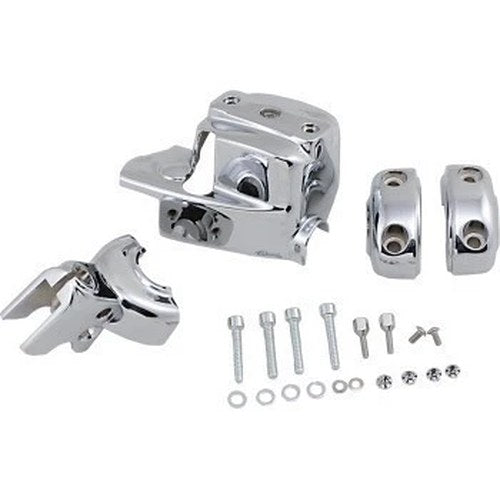 Kuryakyn 9119 Chrome Handlebar Control Cover Kit for Harley