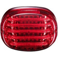 Custom Dynamics PB-TL-SBW-R Red Squareback Taillight Top Tag Light for Harley