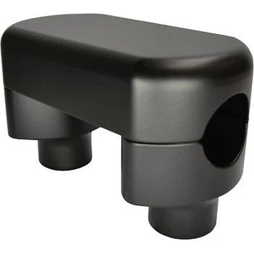 LA Choppers LA-7442-01M Matte Black 1-1/2" Solid Riser & Top Clamp Kit for 1"