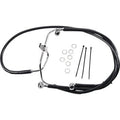 Drag Specialties 1741-2911 Extended Length Black Vinyl Brake Line Kit +10"