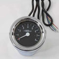 V-Twin 39-0202 Chrome 60mm Black Electric Tachometer for Sportster & Softail