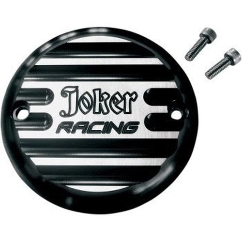Joker Racing Black Finned Timer / Points Cover Big Twin 70-99 Sportster 04-22