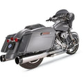 S&S 4.5" MK45 Performance Mufflers Chrome w/ Black Thruster Caps for M8 Touring