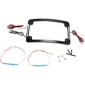Custom Dynamics Black Radius Tri-Horizontal License Plate Frame Flush-mount LEDs