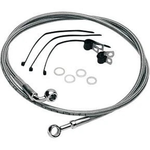 Drag Specialties 1204-2740 Front Upper Stainless Steel Brake Line Kit