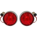 Custom Dynamics Chrome Rear ProBeam Bullet Bezel Rear LED Turn Signal Inserts