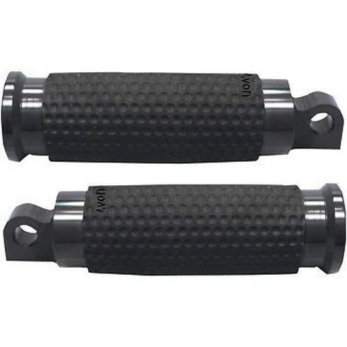Avon FP-GEL-70-ANO Black Gel Rubber Footpegs for Harley Male Mount Style