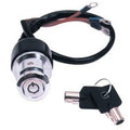 V-Factor 15009 Chrome Round Key Ignition Switch 3 Position - Dyna Narrow 91-05