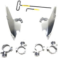 Memphis Shades Fats/Slim Polished Mounting Kit Harley Sportster Superlow 11-19