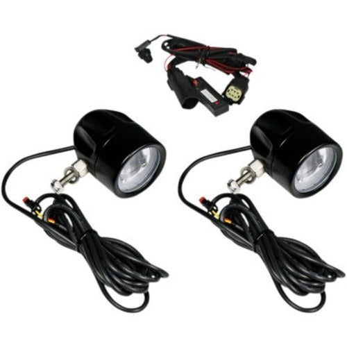 Custom Dynamics Black ProBeam LED Halo Fog Lights LED for Harley Trike 14-20