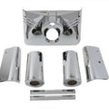 V-Twin 24-0838 Chrome Fork Tins Set 7 Piece Front Side Slider - Fatboy Heritage