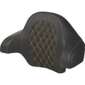 Saddlemen 814-07-15007 Tour-Pak Backrest Gold Lattice Stitch for 14-24 Ultra