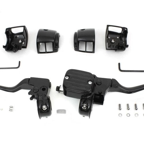 V-Twin 22-1160 Handlebar Control Kit Black