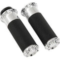 Arlen Ness 07-328 Chrome Fusion Beveled Hand Grips for Harley Electronic Tbw