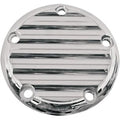 Joker Chrome Finned Timer / Points Cover for Harley Twin Cam 99-17