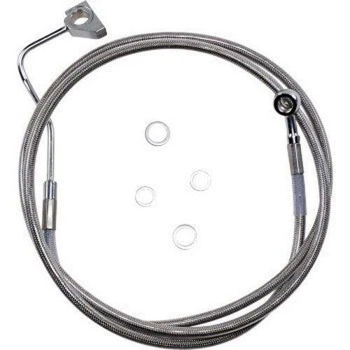 Drag Specialties 1741-3990 Extended Length Stainless Steel Brake Line Kit