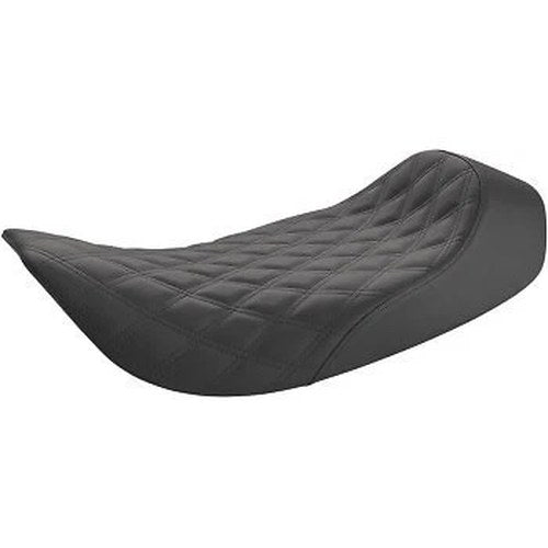 Saddlemen Black Renegade LS Lattice Stitch Solo Seat for Harley 97-07 FLHR/FLHX