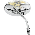 Drag Specialties Chrome & Gold Eagle 6" Oval Mirror for Harley (Sold Each)