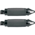 Avon FP-CC-86-ANO-SP Black Custom Spike Footpegs for Harley Male Mount