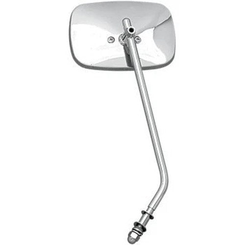 Drag Chrome Long Stem Die-Cast Replacement Mirror (SOLD Each) for Harley