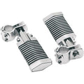 Drag Specialties DS-253800 Chrome Popsicle Footpegs with O-Rings and 1" Clamps
