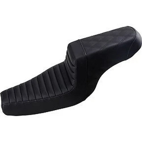 Saddlemen Black Tuck & Roll Step-Up Seat for 04-21 Sportster w/ 3.3 Gallon Tank