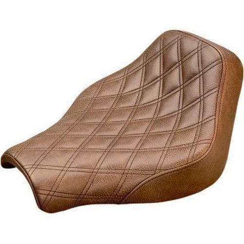 Saddlemen Brown Renegade Lattice Stitch Solo Seat for 18-20 Street Bob