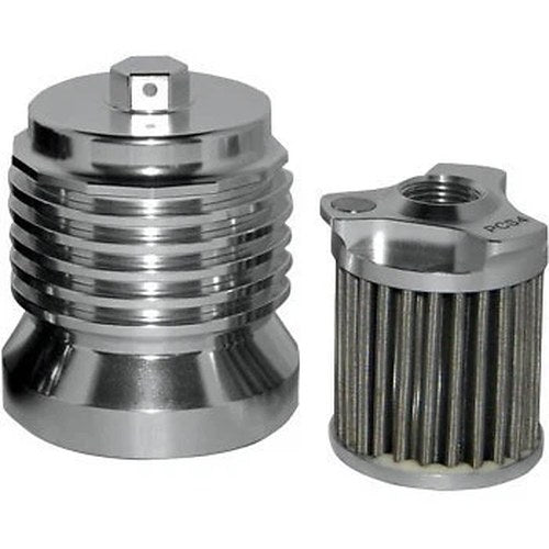 PC Racing Stainless Reusable Spin-On Oil Filter for Harley Twin Cam & Sportster