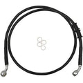 Drag Specialties 1741-5403 Black Extended Length Front Brake Line +4"