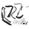 Cobra 6255DBRB Dual Bung Pro Chamber Headpipes- Black for 17-23 Touring